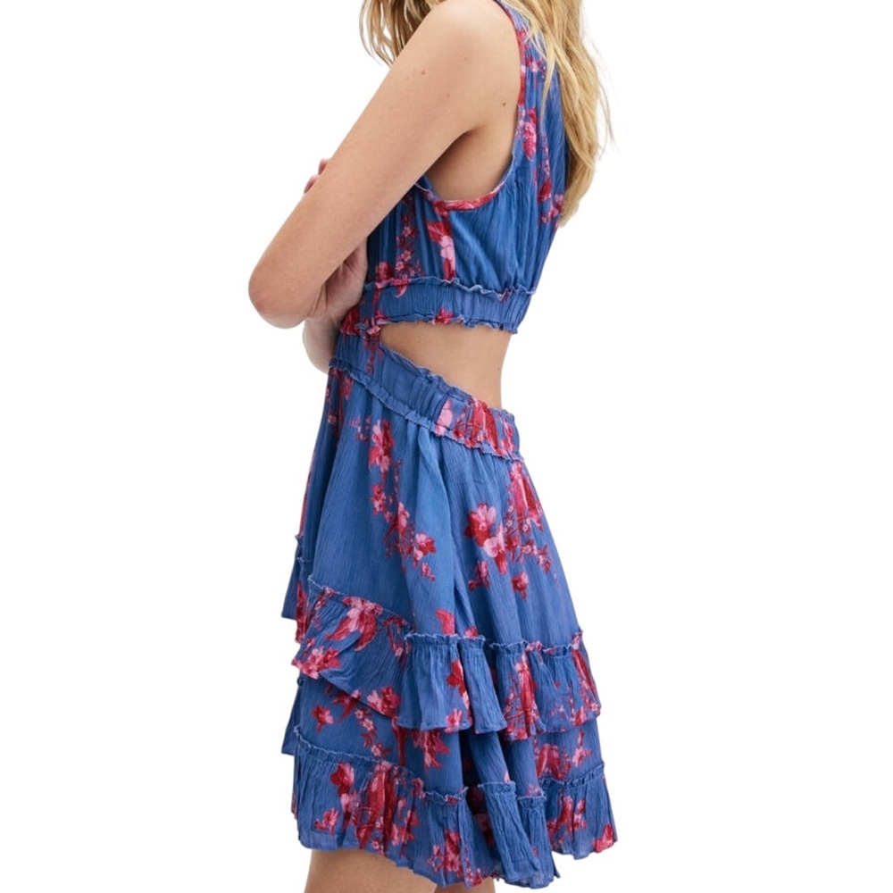 All Saints Mikayla Iona Floral Print Mini Dress Size 10